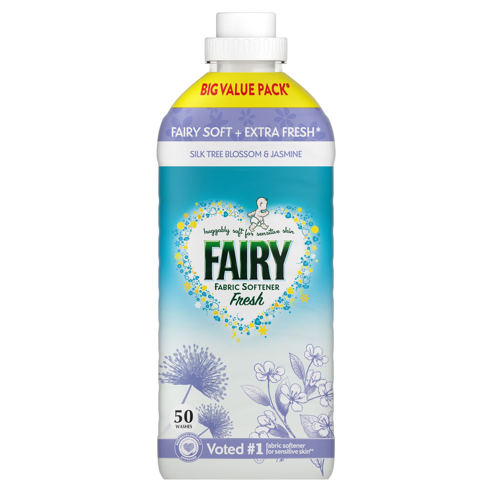Best Fairy Fabric Conditioner Silk T. Blossom & Jasmin 1.650L | High Quality Cleaning Product Online - Product Image Best Fairy Fabric Conditioner Silk T. Blossom & Jasmin 1.650L | High Quality Cleaning Product Online - Product Image